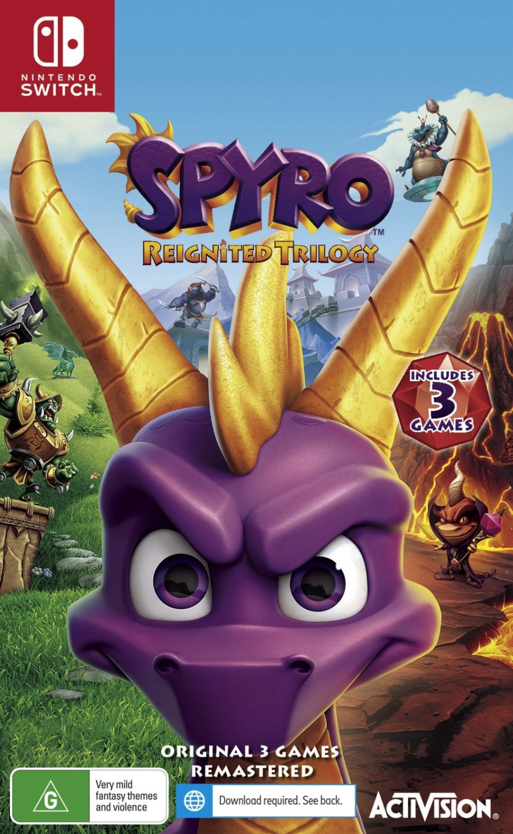 Spyro Reignited Trilogy - Mídia Digital - Nintendo Switch