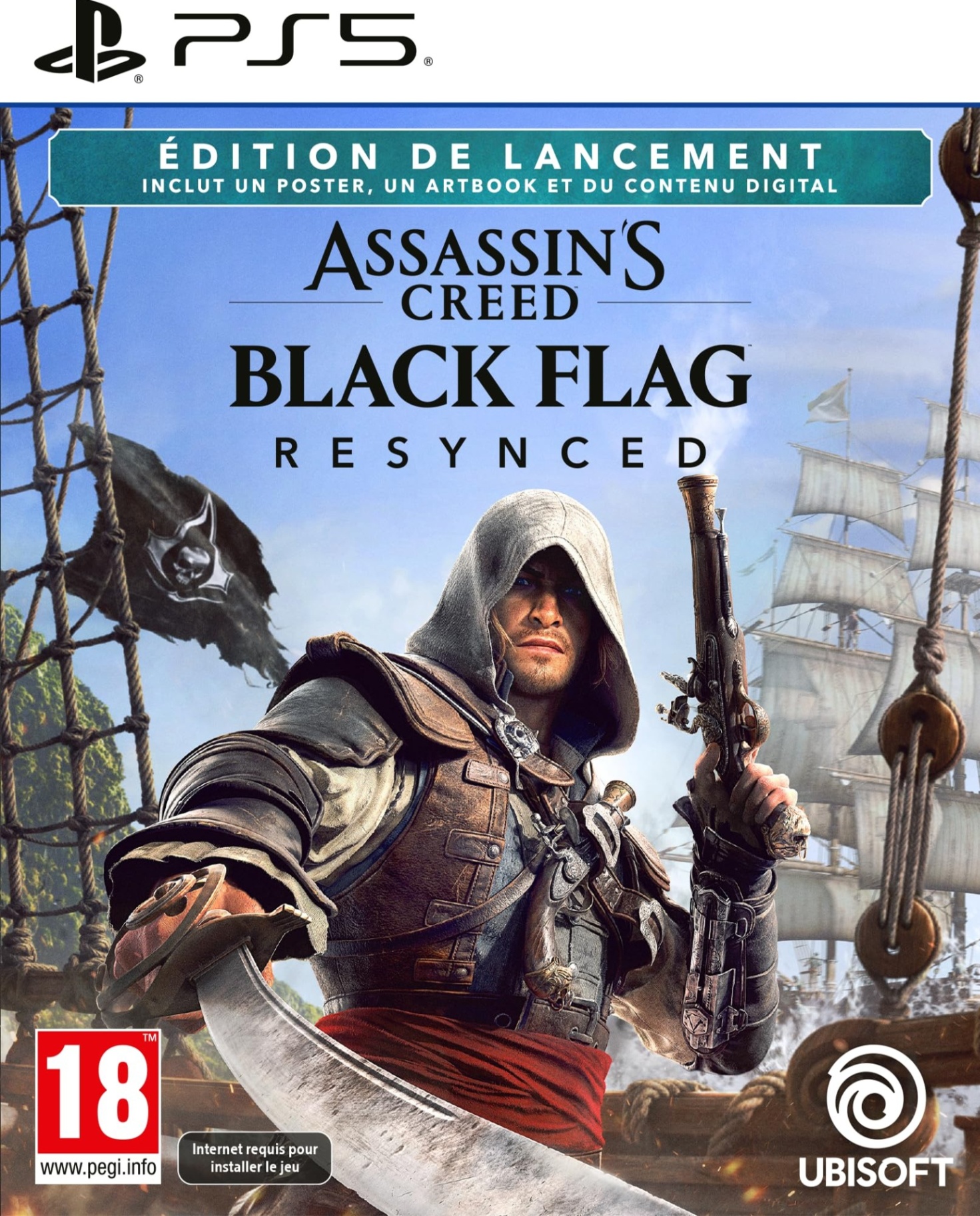 Assassin's Creed Black Flag Resynced - PS5 - Edição Padrão - Mídia Digital
